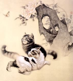chinese cat art