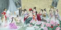 Chinese Ancient Famous Four Beauties Painting