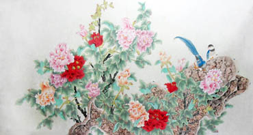 Chinese Peony Painting,92cm x 174cm,2336021-x