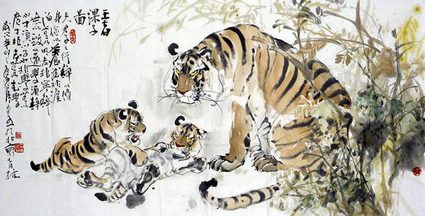 Tiger,68cm x 136cm(27〃 x 54〃),4447007-z