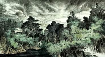 Chinese Trees Painting,97cm x 180cm,1013024-x