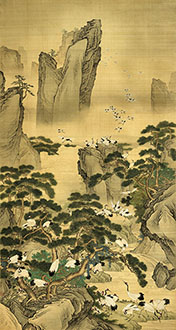 Chinese 100 Birds Painting,60cm x 115cm,2735013-x