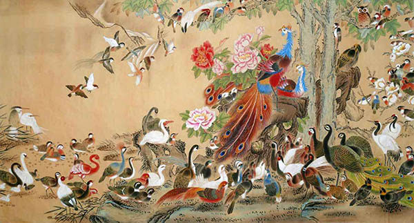 100 Birds,96cm x 180cm(38〃 x 71〃),2735014-z