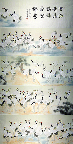 100 Birds,90cm x 1210cm(35〃 x 476〃),whz21180001-z