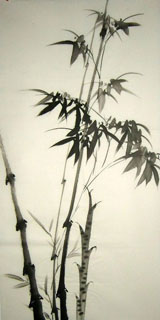 Chinese Bamboo Painting,50cm x 100cm,2326044-x