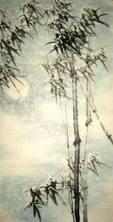 Chinese Bamboo Painting,66cm x 136cm,2326049-x