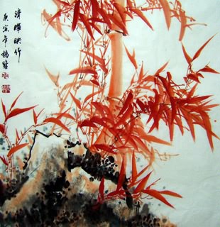 Chinese Bamboo Painting,69cm x 69cm,2334003-x