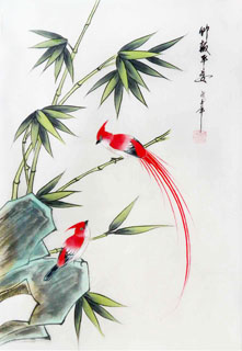 Chinese Bamboo Painting,30cm x 40cm,2336134-x