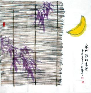 Chinese Bamboo Painting,69cm x 69cm,2360088-x