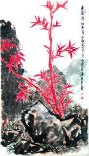 Chinese Bamboo Painting,55cm x 100cm,2360091-x