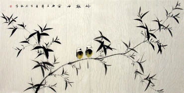 Chinese Bamboo Painting,66cm x 130cm,2398007-x