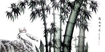 Chinese Bamboo Painting,66cm x 136cm,2566001-x
