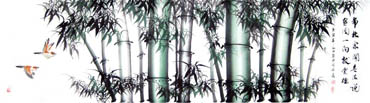 Chinese Bamboo Painting,48cm x 176cm,2566003-x