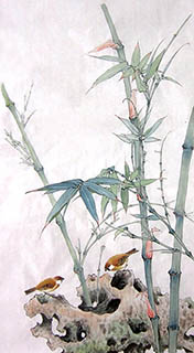 Chinese Bamboo Painting,50cm x 100cm,2574047-x