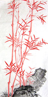 Chinese Bamboo Painting,50cm x 100cm,2574048-x
