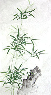 Chinese Bamboo Painting,50cm x 100cm,2574049-x