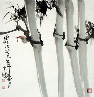 Chinese Bamboo Painting,50cm x 50cm,2579010-x