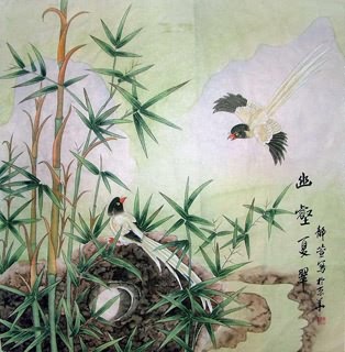 Chinese Bamboo Painting,69cm x 69cm,2702008-x