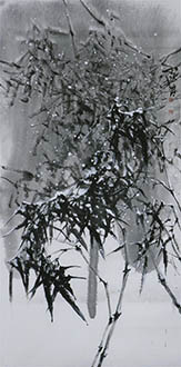 Chinese Bamboo Painting,136cm x 68cm,azg21182005-x