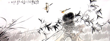 Chinese Bamboo Painting,70cm x 180cm,dyc21099055-x
