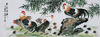 Chinese Bamboo Painting,70cm x 180cm,kqy21183002-x