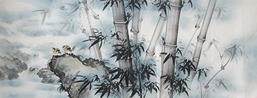 Chinese Bamboo Painting,70cm x 180cm,wh21079005-x