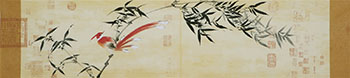 Chinese Bamboo Painting,34cm x 138cm,wrf21179007-x