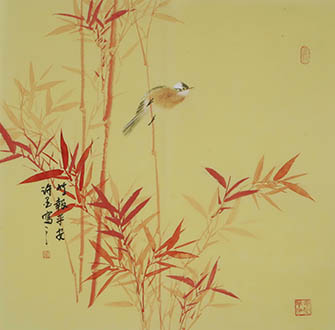 Chinese Bamboo Painting,68cm x 68cm,xm21184003-x