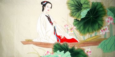 Chinese Beautiful Ladies Painting,66cm x 136cm,3774014-x