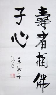 Chinese Buddha Words & Buddhist Scripture Calligraphy,34cm x 69cm,5988007-x
