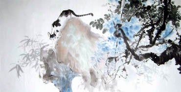 Chinese Cat Painting,66cm x 136cm,4492001-x