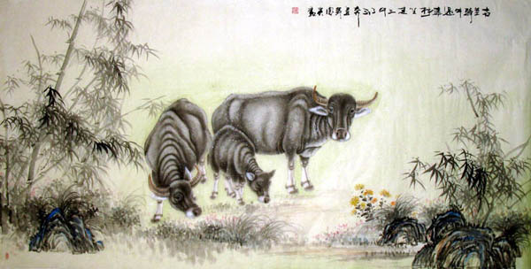 Cattle,66cm x 130cm(26〃 x 51〃),4670018-z