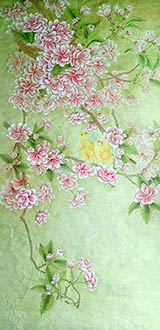 Chinese Cherry Blossom Painting,66cm x 136cm,2735019-x