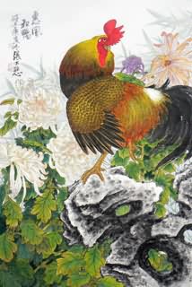 Chinese Chicken Painting,69cm x 46cm,4721017-x