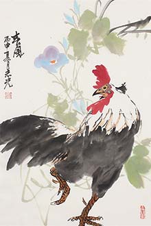 Chinese Chicken Painting,46cm x 70cm,fzg21189007-x