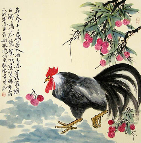 Chicken,68cm x 68cm(27〃 x 27〃),zy21191002-z