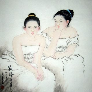 Chinese Contemporary Figures Painting,69cm x 69cm,3515001-x
