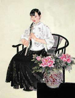 Chinese Contemporary Figures Painting,60cm x 80cm,3537002-x