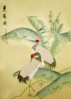 Chinese Crane Painting,55cm x 40cm,2336105-x