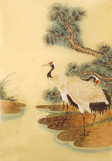 Chinese Crane Painting,55cm x 40cm,2336106-x