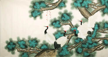 Chinese Crane Painting,97cm x 180cm,2340069-x