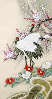 Chinese Crane Painting,50cm x 100cm,2340072-x