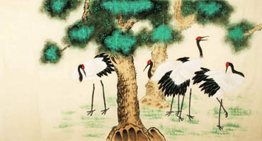 Chinese Crane Painting,92cm x 174cm,2340073-x