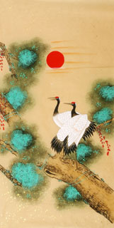 Chinese Crane Painting,66cm x 130cm,2340075-x