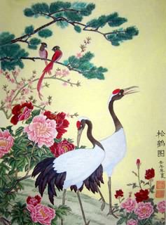 Chinese Crane Painting,53cm x 81cm,2367033-x