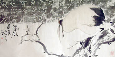 Chinese Crane Painting,66cm x 136cm,2424004-x
