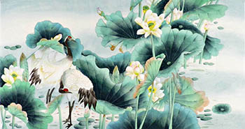 Chinese Crane Painting,90cm x 175cm,2547041-x