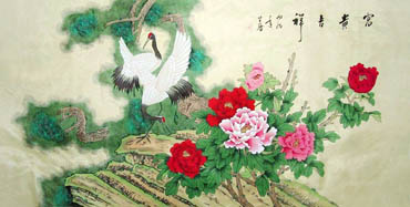 Chinese Crane Painting,95cm x 185cm,2617037-x