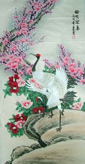 Chinese Crane Painting,66cm x 136cm,2703043-x