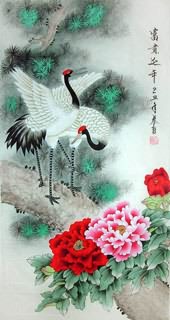 Chinese Crane Painting,55cm x 95cm,2703044-x